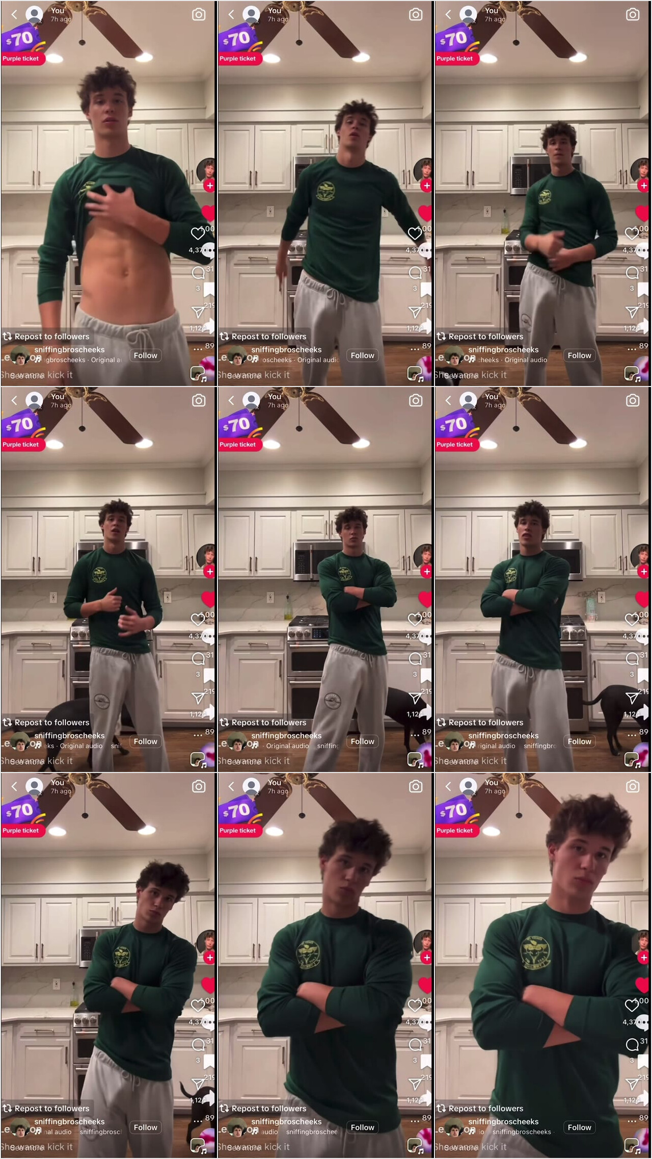 tiktokboy leighton emslie glorious dick print VPL